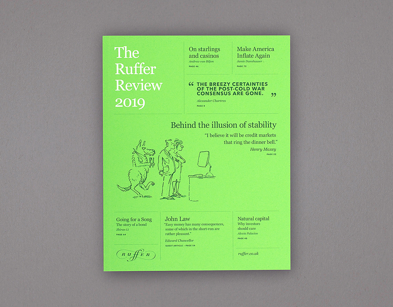 Ruffer LLP - Distinctive editorial design