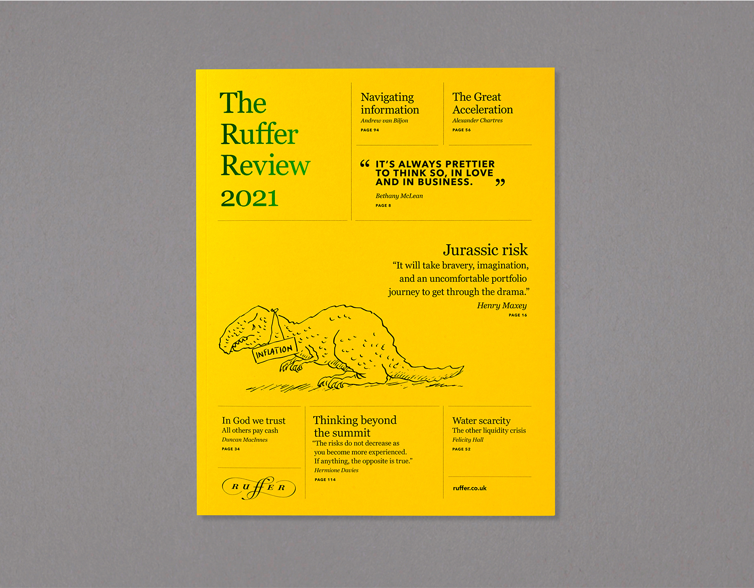 Ruffer LLP - Distinctive editorial design